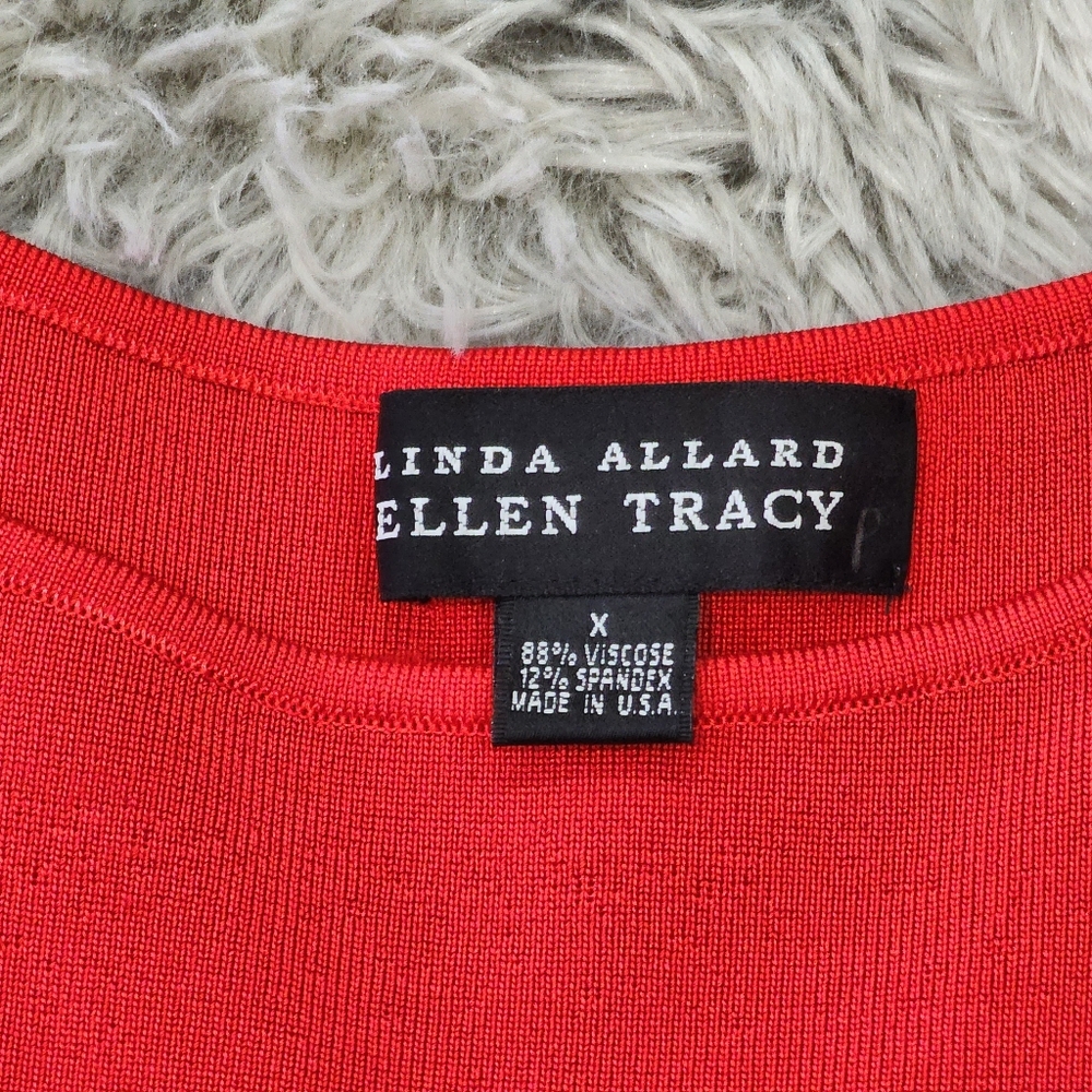$8 If Bundled | VTG | Ellen Tracy/Linda Allard | Sleeveless Top | Red - Picture 2 of 6